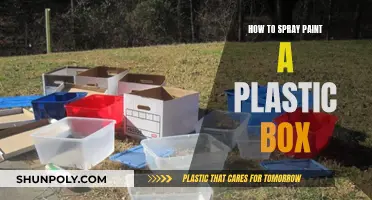 Spray Painting Plastic Boxes: A Step-by-Step Guide