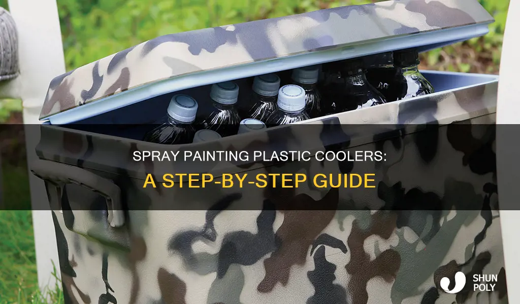 how to spray paint a plastic cooler