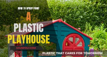 Transforming a Plastic Playhouse with Spray Paint