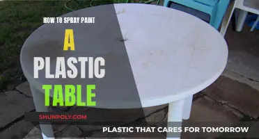 Spray Painting Plastic Tables: A Step-by-Step Guide