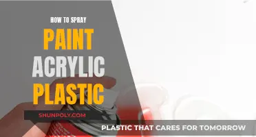 Spray Painting Acrylic Plastic: A Step-by-Step Guide