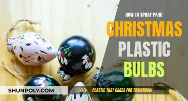 Spray Painting Christmas Bulbs: A Guide to Plastic Perfection
