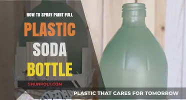 DIY Spray Painting: Transforming Full Plastic Soda Bottles into Art