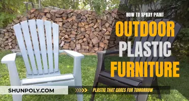 Spray Painting Tips for Outdoor Plastic Furniture