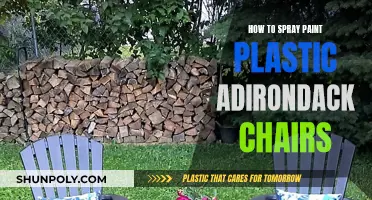Spray Painting Plastic Adirondack Chairs: A Step-by-Step Guide