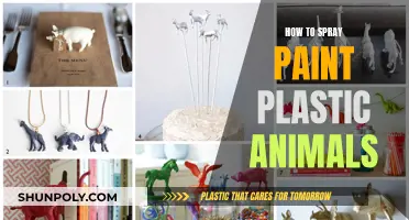 Spray Painting Plastic Animals: A Fun and Easy Guide