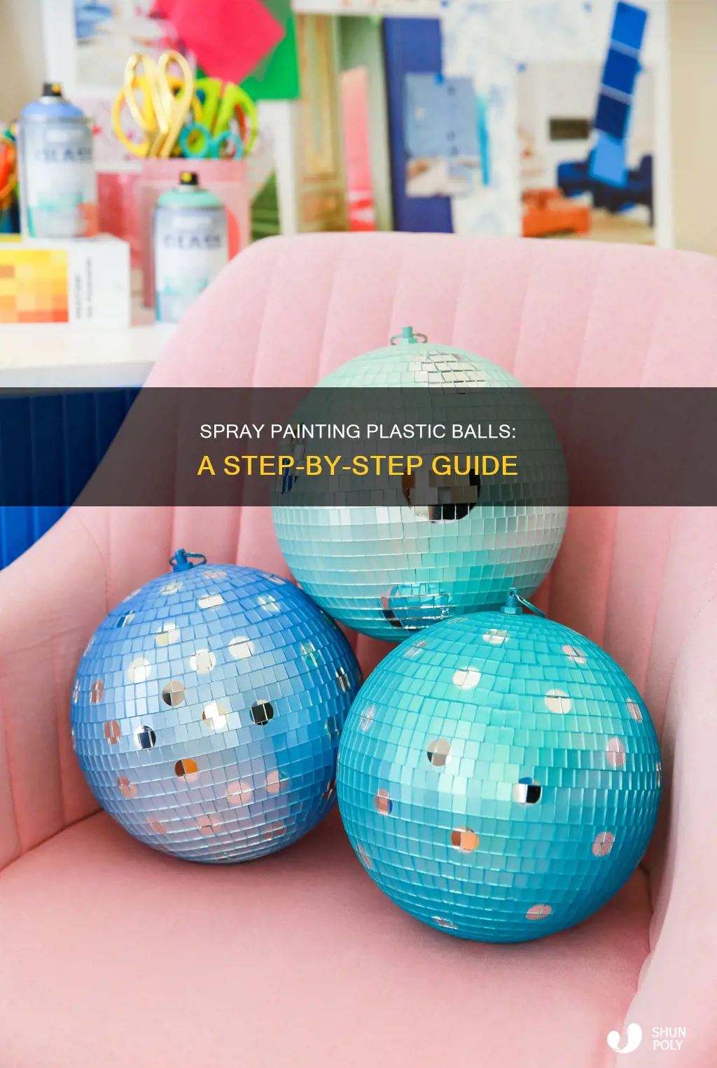 how to spray paint plastic balls