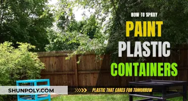 Spray Painting Plastic Containers: A Step-by-Step Guide