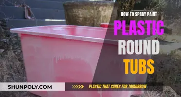 Spray Painting Plastic Tubs: A Quick Guide to Success