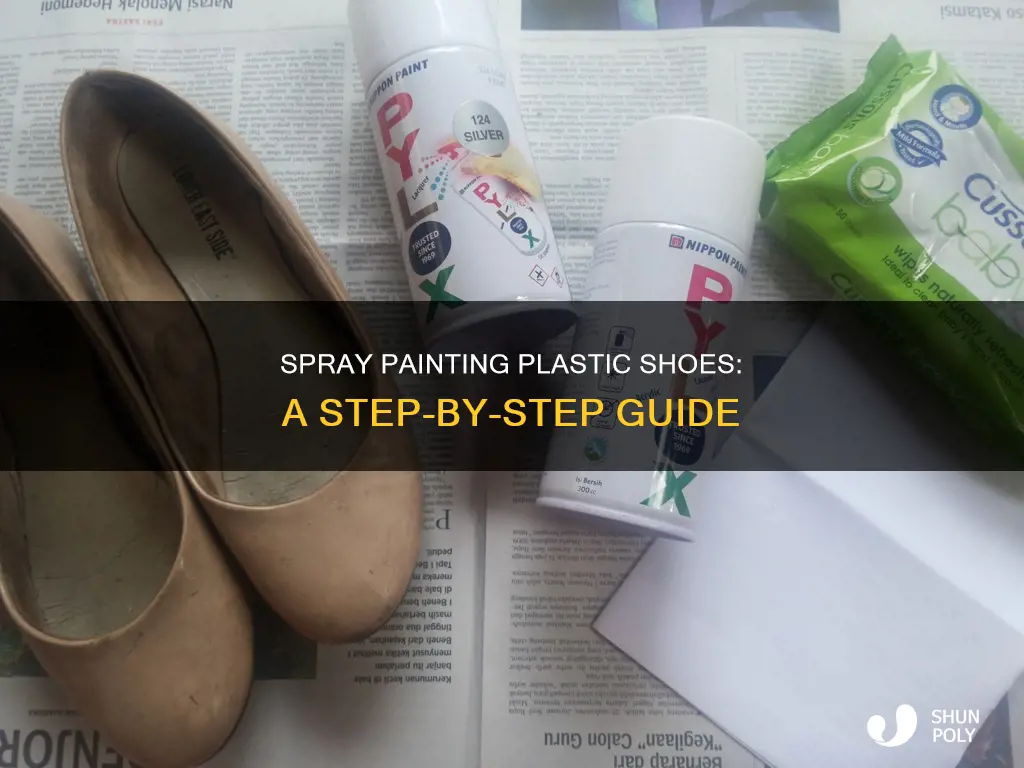 how to spray paint plastic shoes