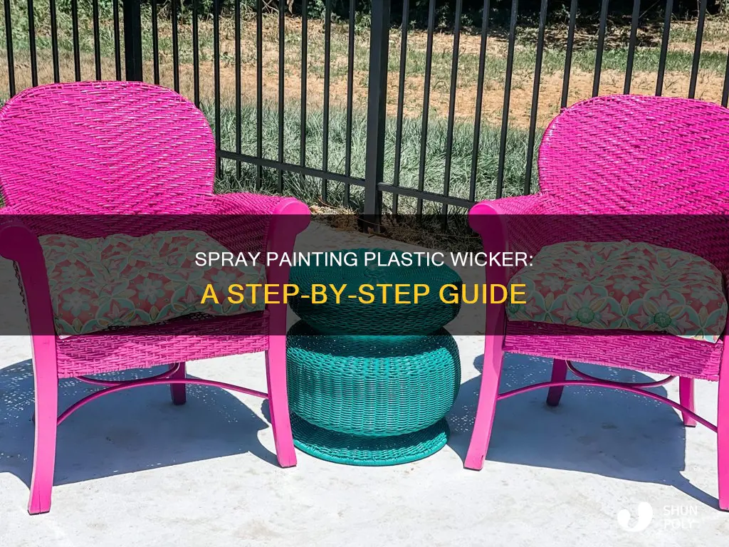 how to spray paint plastic wicker