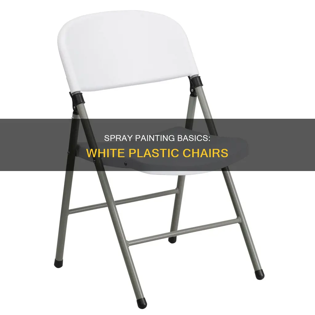 how to spray paint white plastic chairs