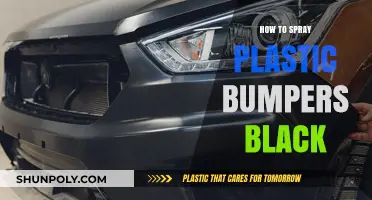 Spraying Plastic Bumpers: Achieving the Perfect Black Finish