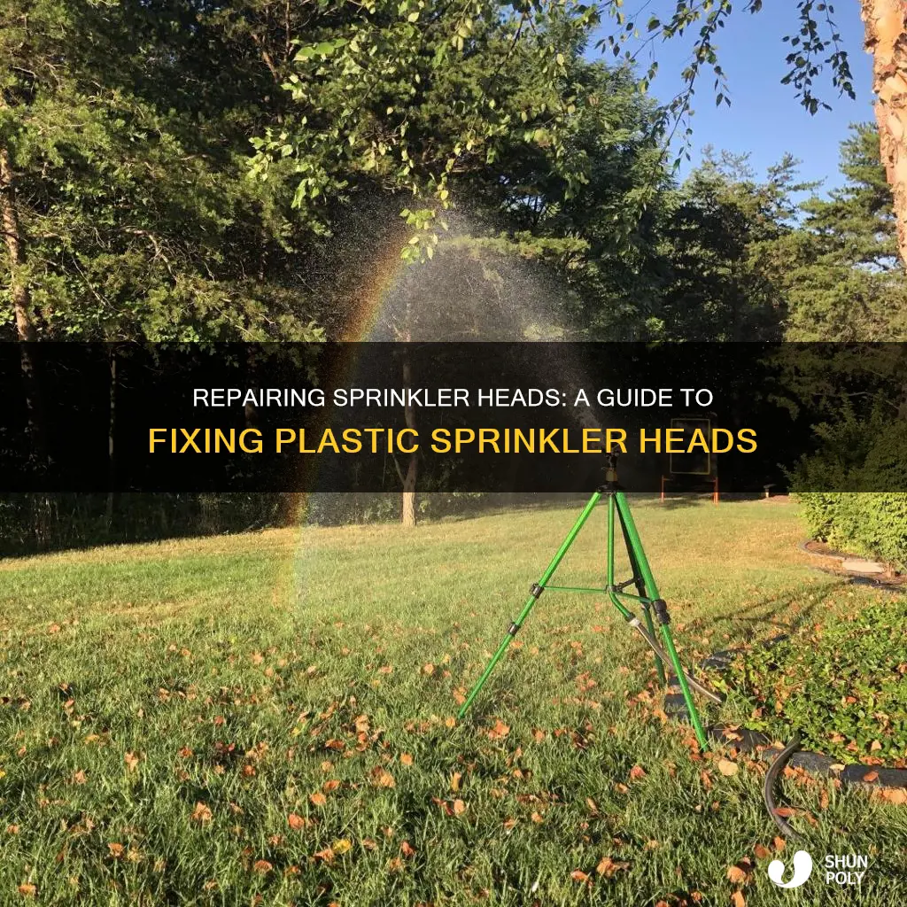 how to stabd up plastic sprinkler head