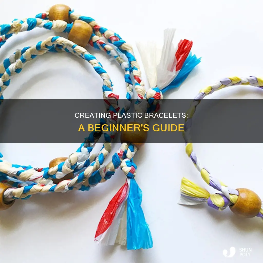 how to start a plastic bracelet