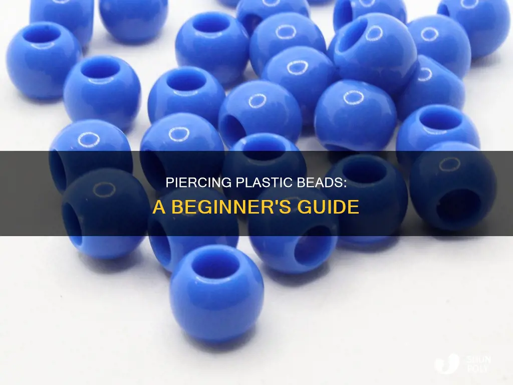 how to start holes in plastic bead