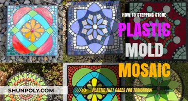 Creating Mosaic Stepping Stones with Plastic Molds