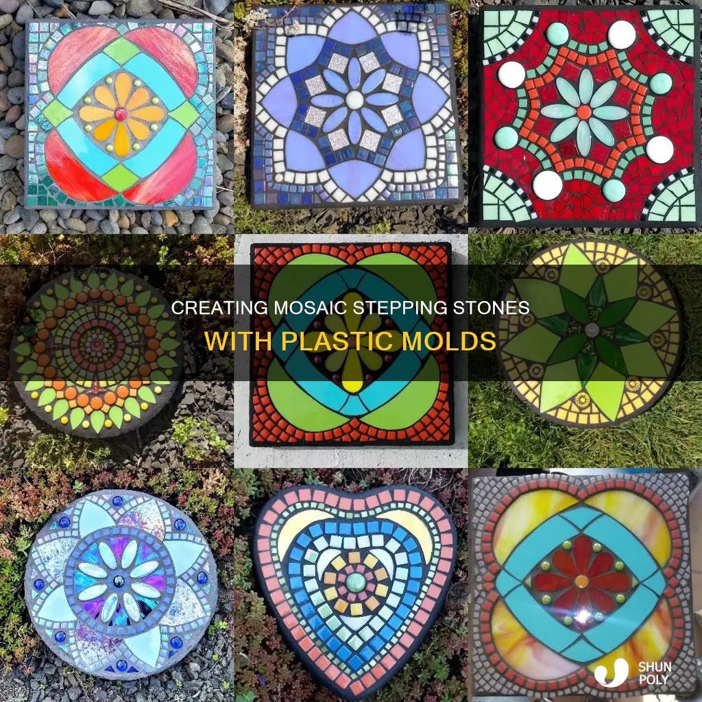 how to stepping stone plastic mold mosaic
