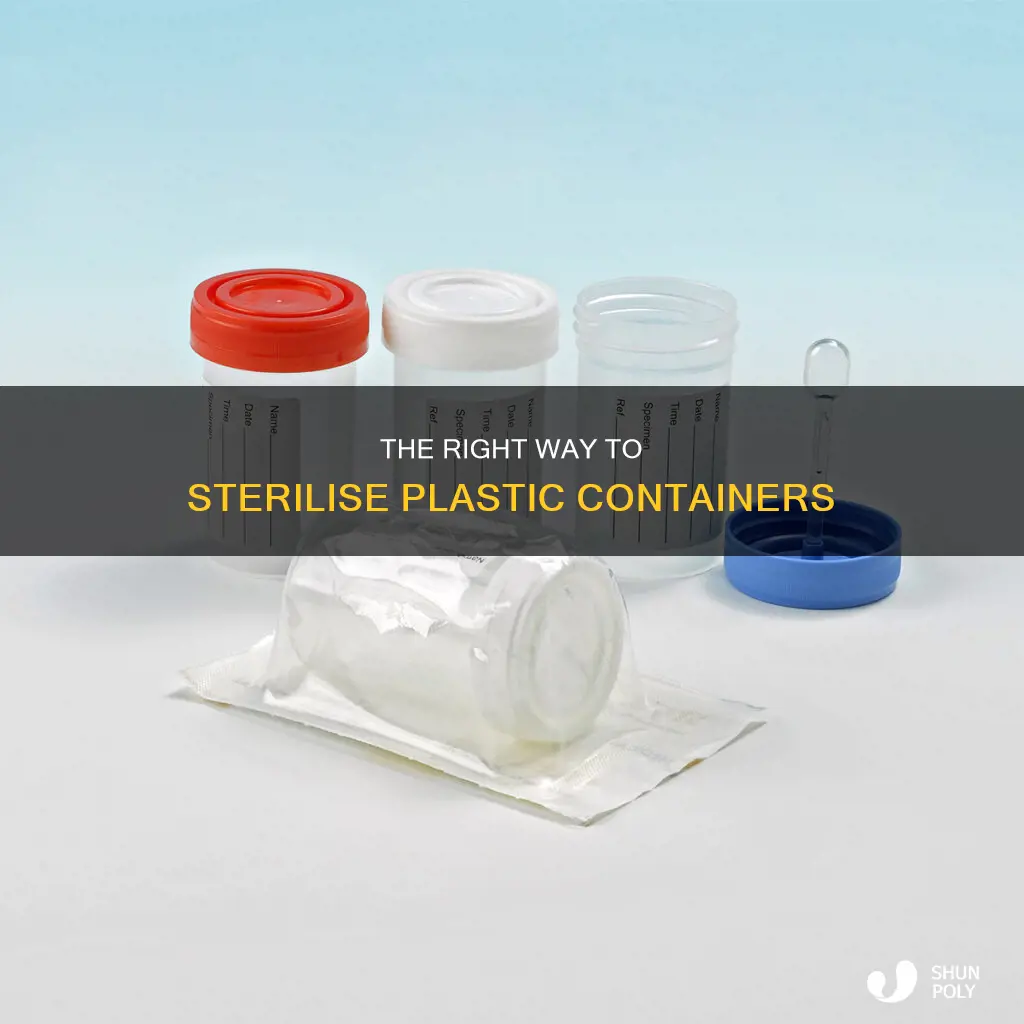 how to sterilise a plastic container