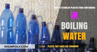 Sterilizing Plastic Food Containers: Boiling Water Method
