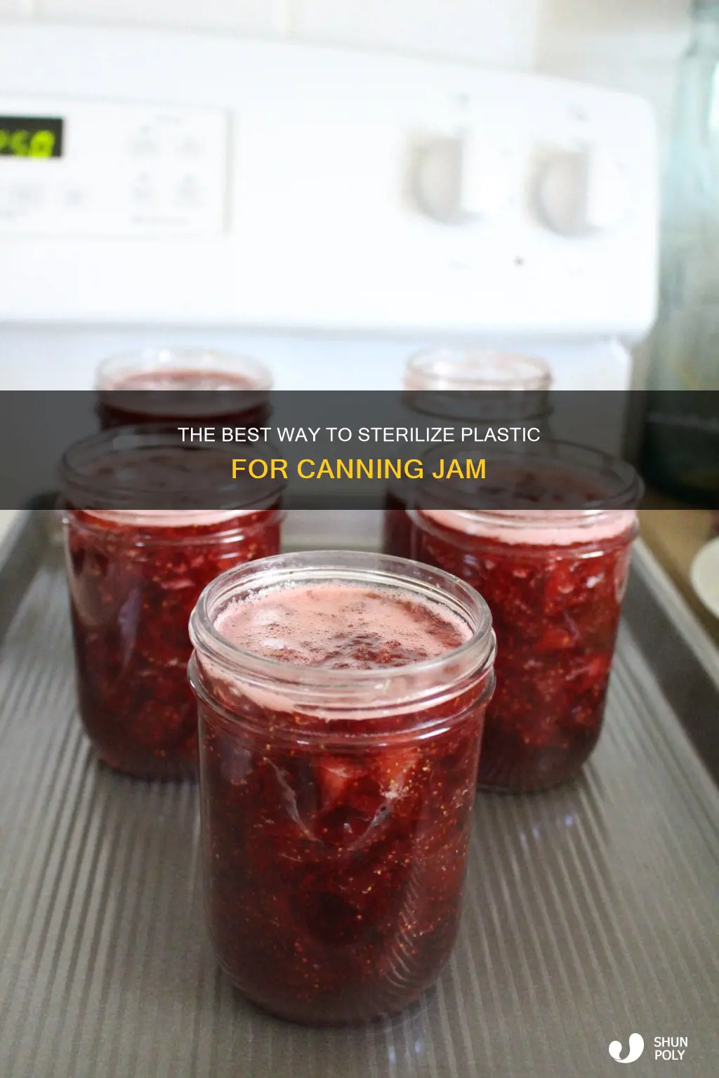 how to sterilize plastic for canning jam