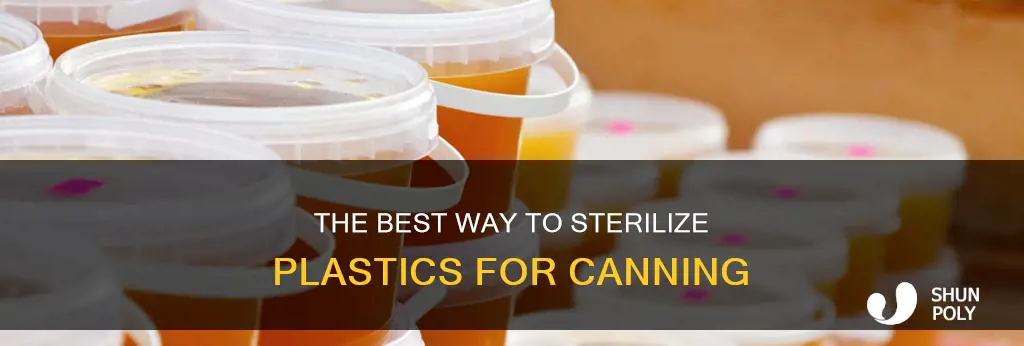 how to sterilize plastic s for canning