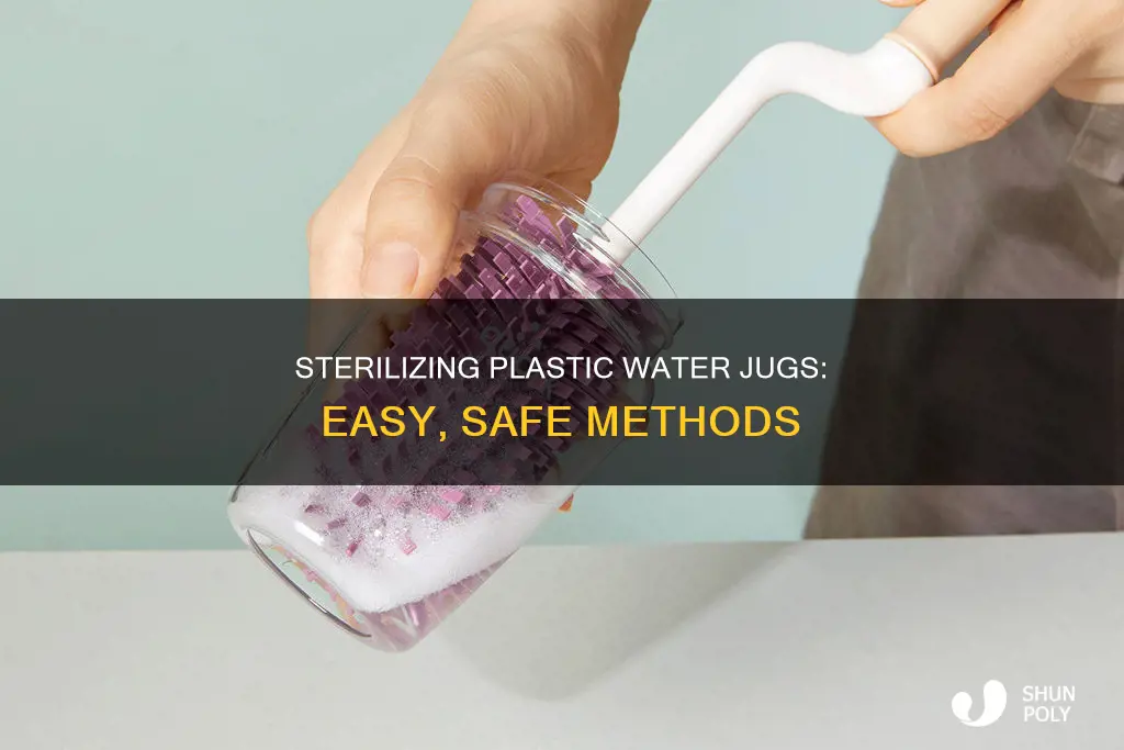 how to sterilize plastic water jugs
