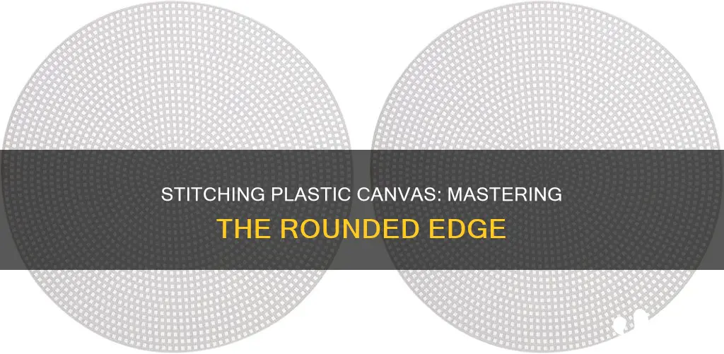 how to stich round plastic canvas