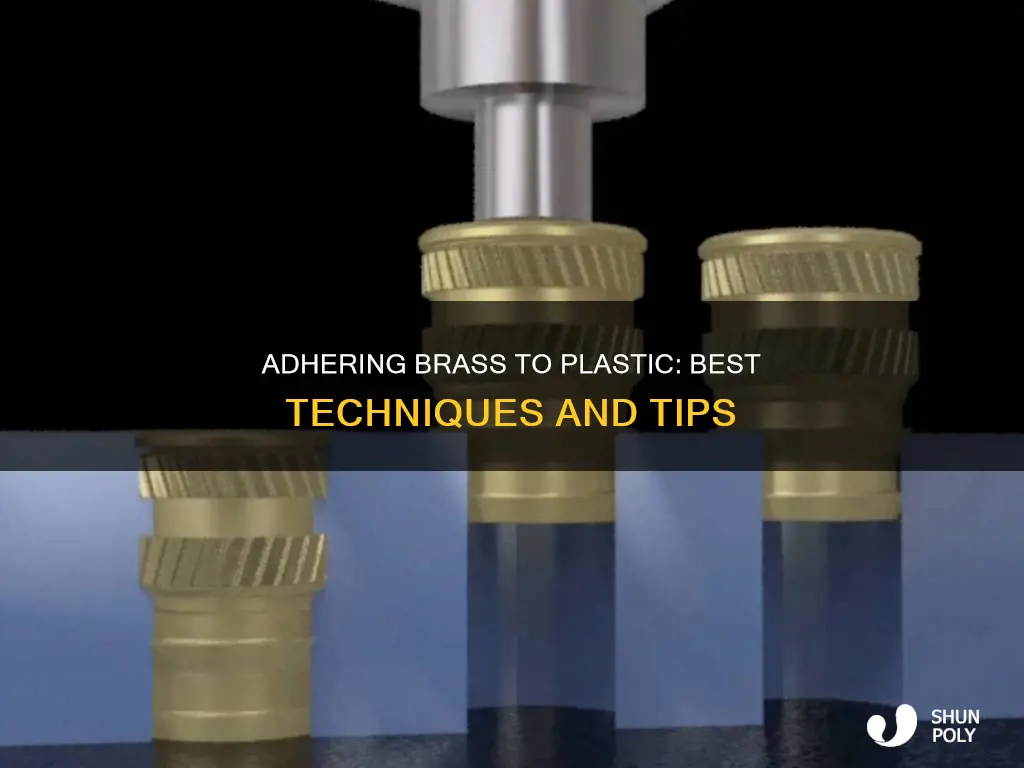 how to stick brass to plastic