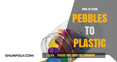 Adhering Pebbles to Plastic: The Best Method