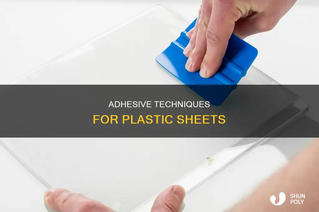 how to stick plastic sheets together