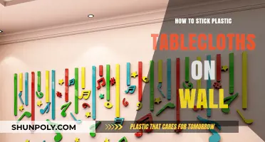 Stick Plastic Tablecloths: Wall Mounting Tricks