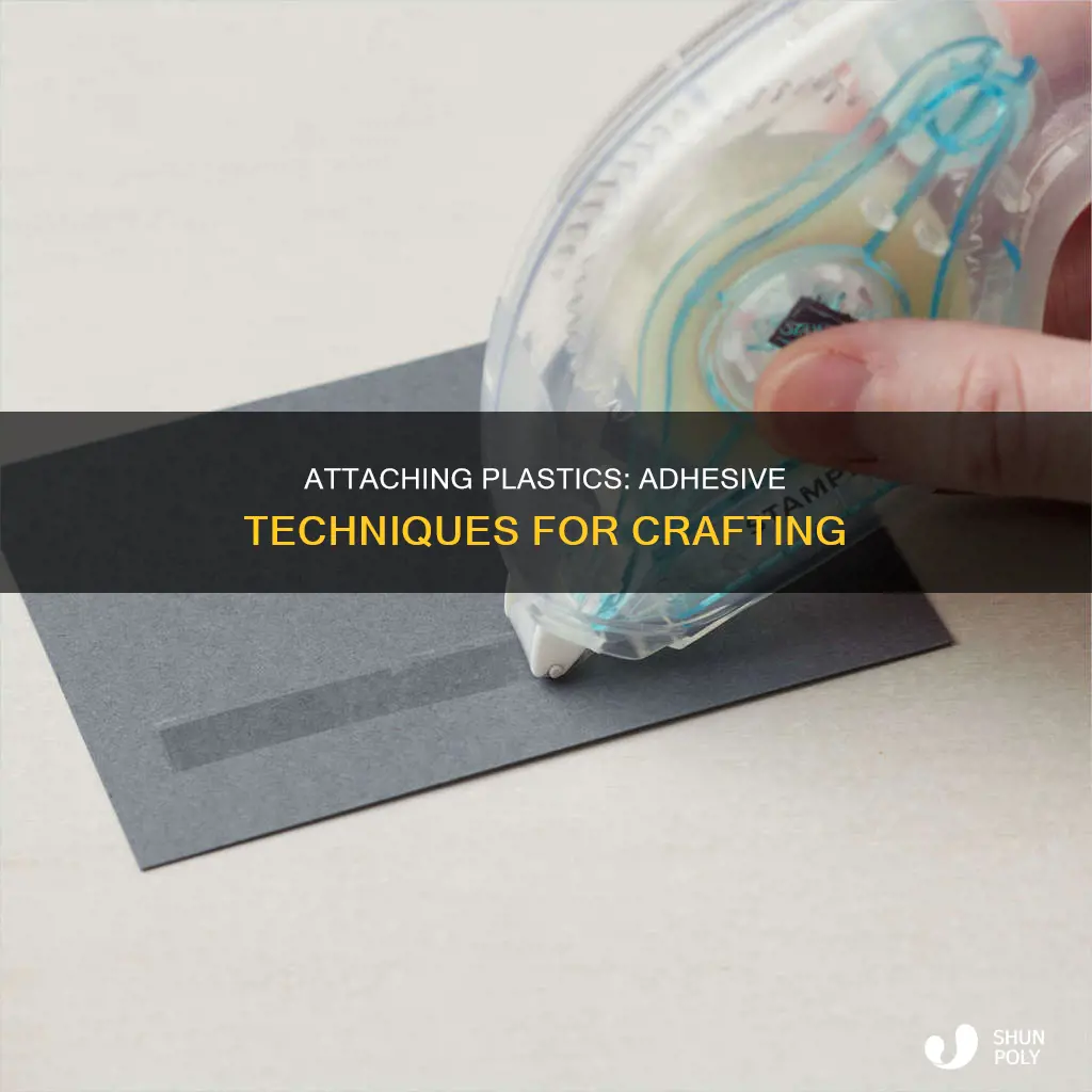 how to stick plastic to card