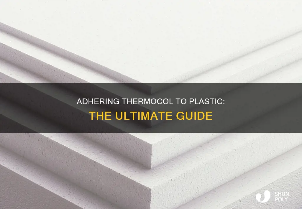 how to stick thermocol to plastic