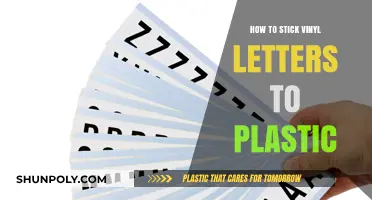 Applying Vinyl Letters to Plastic: A Comprehensive Guide