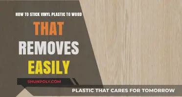 Easy Removable Vinyl Application: Sticking Plastic to Wood Effortlessly