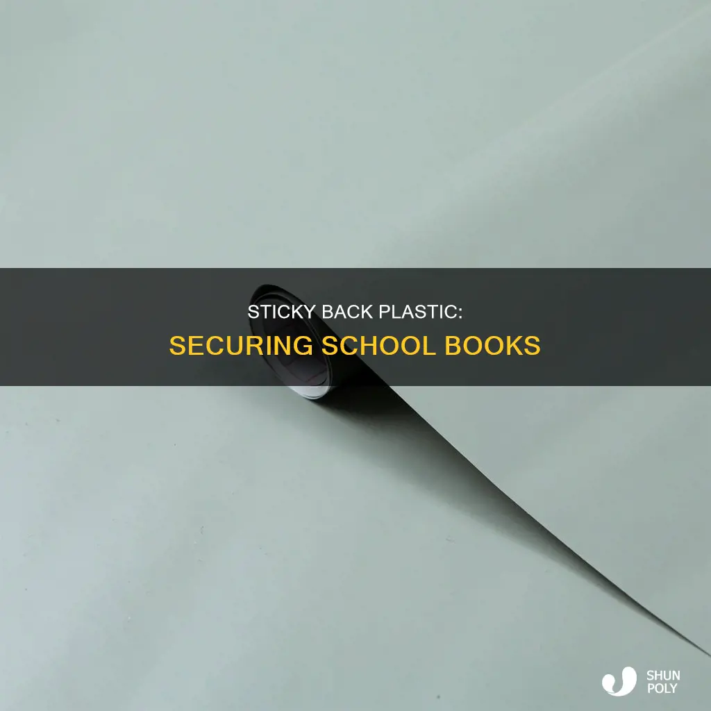 how to sticky back plastic school books