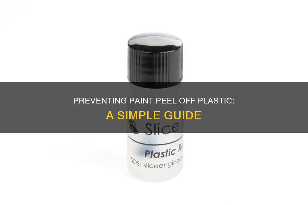 how to stop paint peeling off plastic