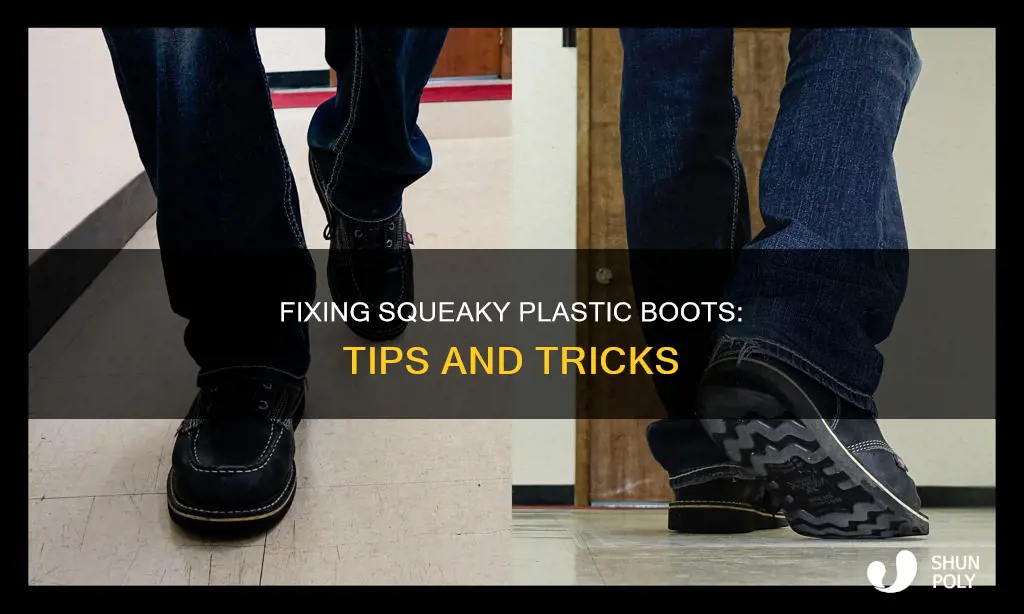 how to stop plastic boots squeaking