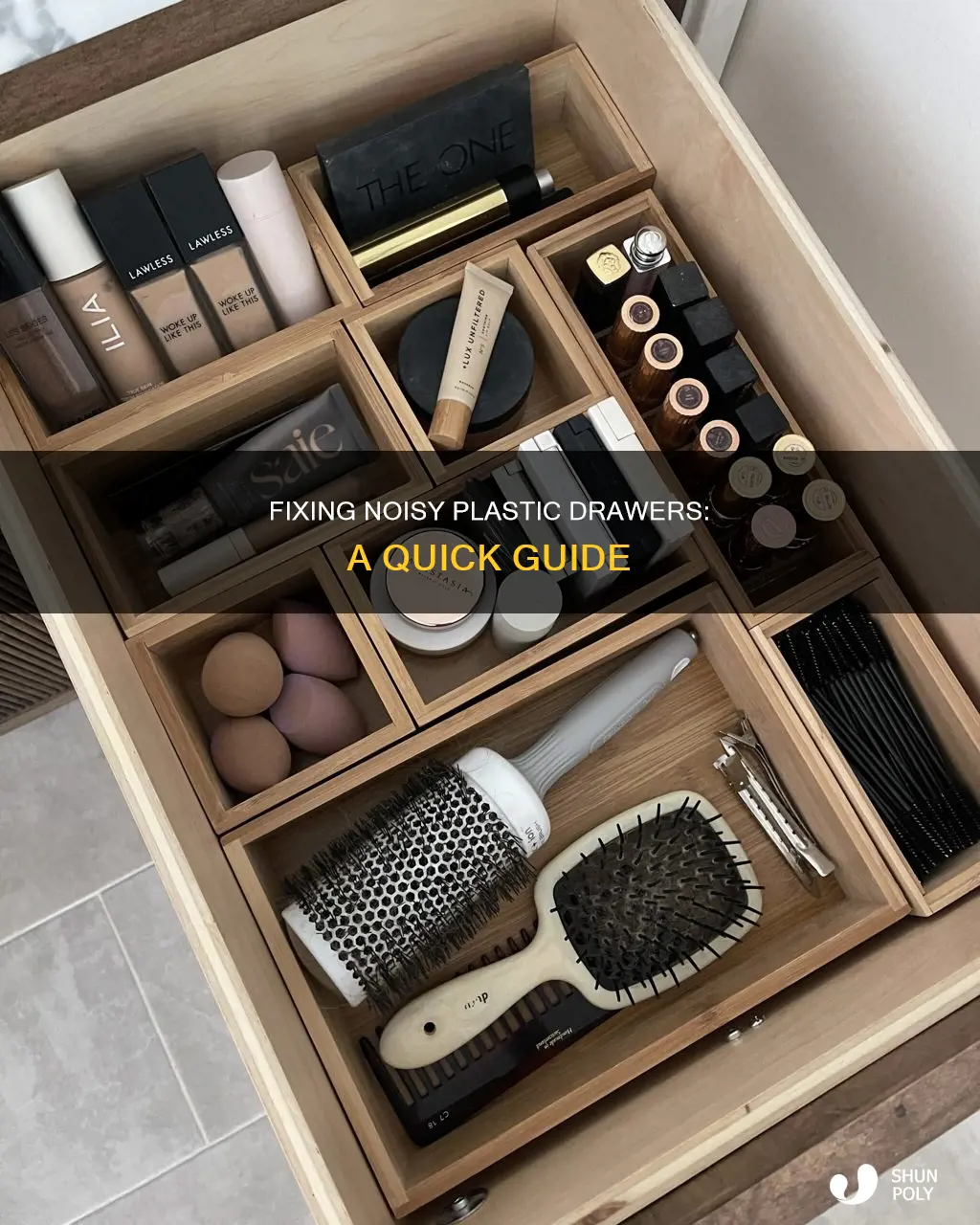 how to stop plastic drawers from squeaking