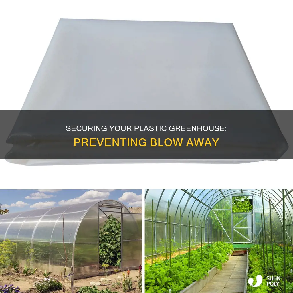 how to stop plastic greenhouse blowing away