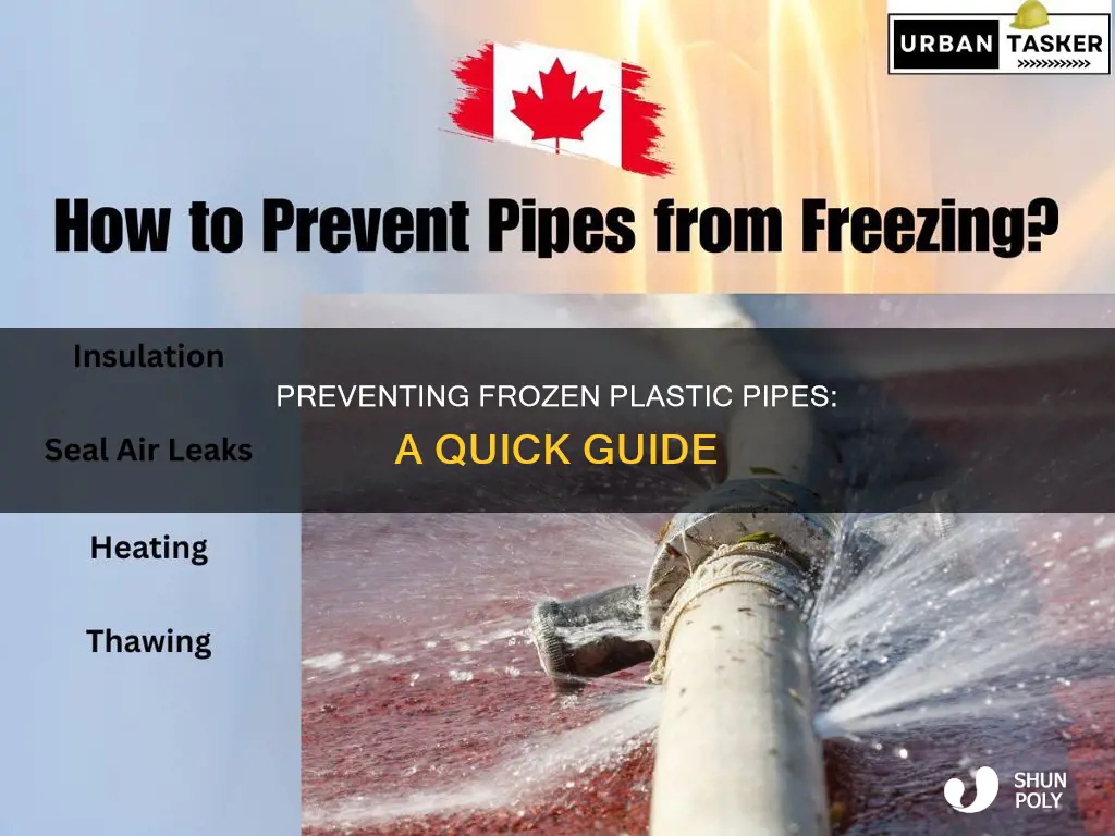 how to stop plastic pipes freezing
