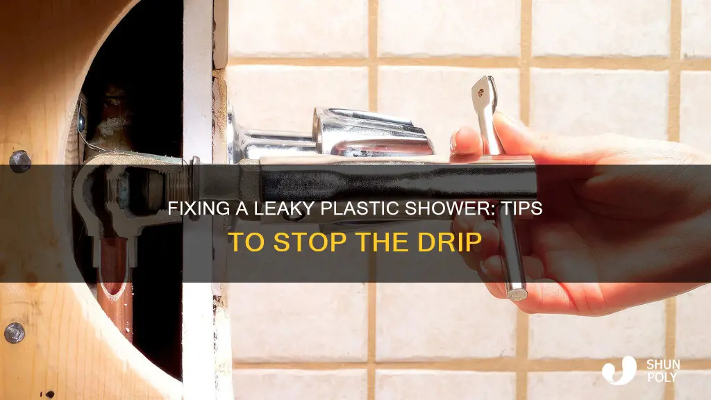 how to stop plastic shower from leaking