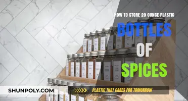 Efficient Spice Storage: Organizing 20 Ounce Plastic Bottles in Your Kitchen