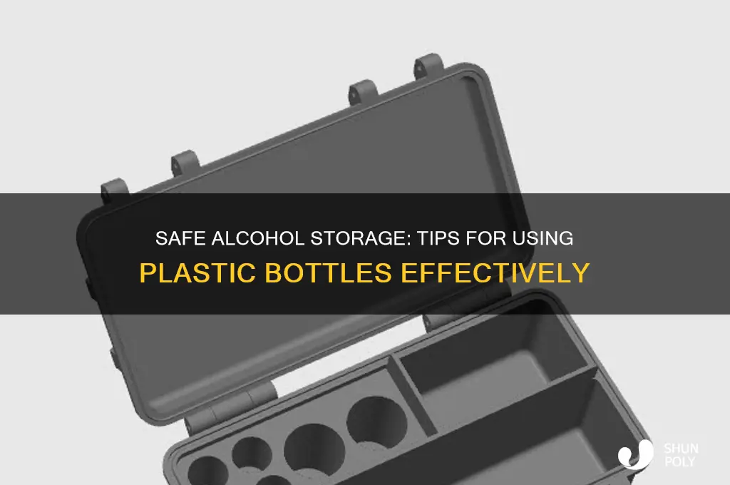 how to store alcohol in plastic bottles