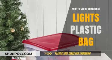 Efficiently Store Christmas Lights in Plastic Bags: A Simple Guide