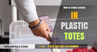Storing Clothes in Plastic Totes: Efficient Organization
