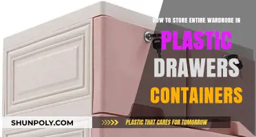 Maximizing Storage: Plastic Drawers for Your Wardrobe
