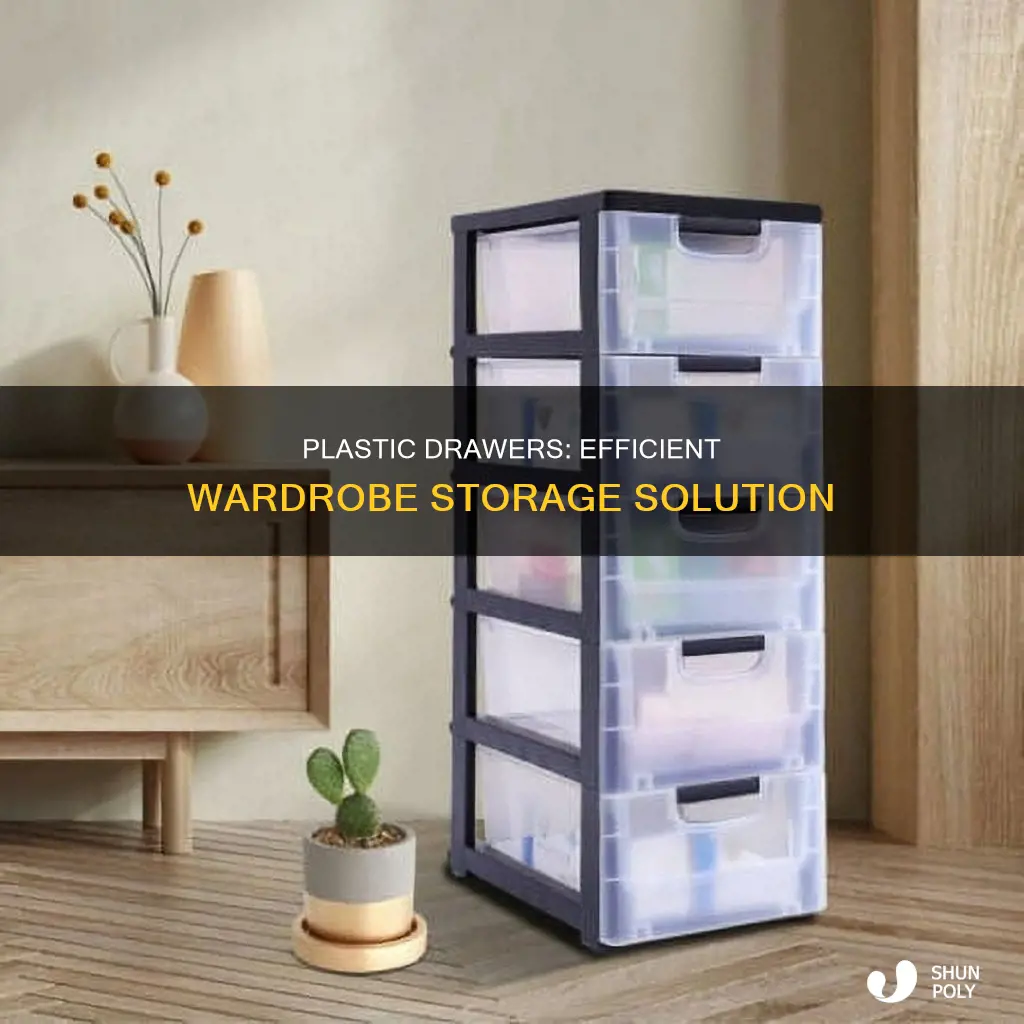 how to store entire wordrobe in plastic drawers containers