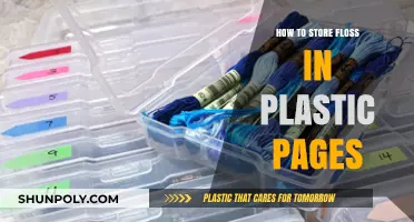 Storing Floss: Plastic Pages for Easy Access